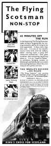Salon Prints: Flying Scotsman advertisment