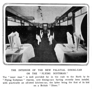 Restaurant Prints: The Flying Scotsman dining car