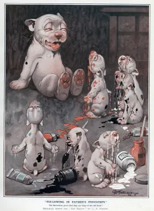 Bonzo Prints: Following in fathers footsteps by George Studdy