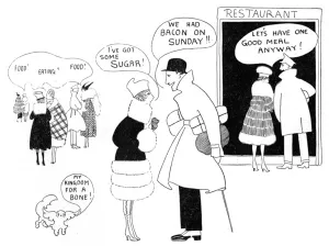Rations Prints: Food shortages, WW1