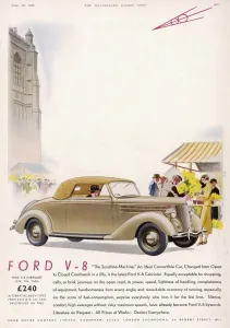 Sunshine Prints: Ford V8 Convertible