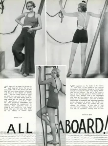 Suits Prints: Forma woollen swim suits 1933