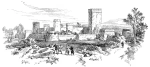 Frontier Prints: The fort of Gilgit, on the Hunza Frontier of Kashmir
