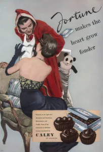 1950 Prints: Fortune chocolates