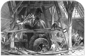 Sculptor Prints: Foundry with statue of Duke of Wellington