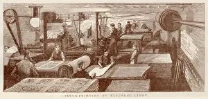 1881 Prints: Fourteen colour plates are used to make the engraving for the special supplements