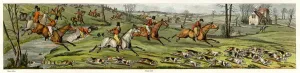 Huntsmen Prints: Fox hunting, full cry 1820
