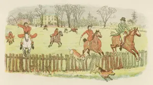 Fence Prints: Fox Hunting the Chase