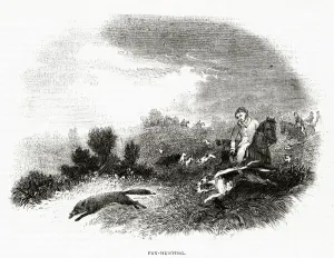 Scene Prints: Fox-hunting scene