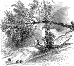 Newly Prints: Franco-Prussian War. Battle at Petit Bicetre. Grave of a Pru