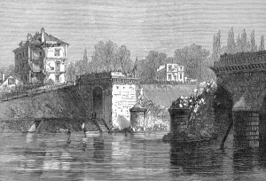 1871 Prints: Franco-Prussian War. The Bridge at Sevres