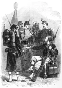 Eastern Prints: Franco-Prussian War: French Infantry