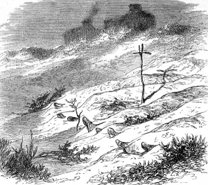 Newly Prints: Franco-Prussian War. Grave of five French Soldiers at Petit