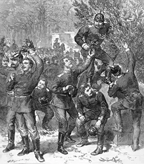 Victory Prints: Franco-Prussian war. Self-crowned Victors: A Sketch in the T