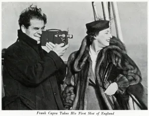 Sailing Prints: Frank Capra takes his first shot of England