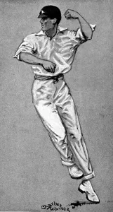 Woolley Prints: Frank Woolley Bowling, 1920