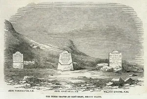 William Prints: Franklin expedition - three graves at Cape Riley