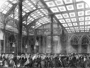 Corn Prints: Free-trade bazaar in Covent Garden Theatre, 1845