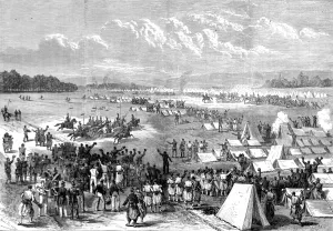 Visiting Prints: The French Emperor visiting the French Army at Chalons; Fran