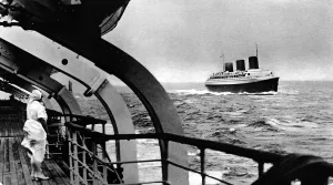 May Prints: French Liner Normandie at sea, June 1935