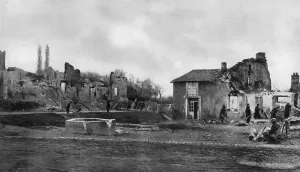 16th Prints: French recapturing village