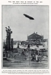 Paris Prints: French War Balloon Patrie 1907