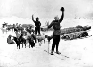 Greenland Prints: Fridtjof Nansen and Hjalmar Johansen head for the North Pole