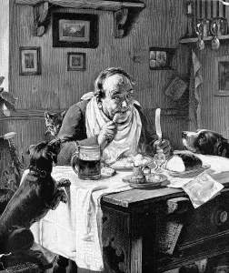 Eating Prints: Friends at Table