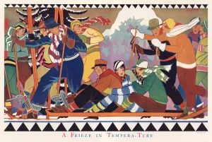Winter Sports Prints: A Frieze in Tempera-Ture by Jay Gee