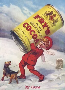 Cocoa Prints: Frys Cocoa advertisement, WW1