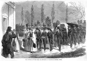1864 Prints: Funeral of Duke of Newcastle