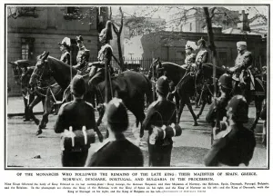 Monarchs Prints: Funeral procession of King Edward VII 1910