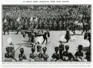Procession Prints: Funeral procession of King Edward VII 1910