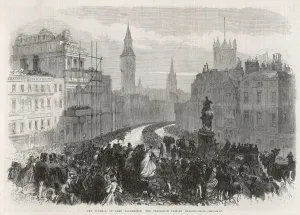 Charing Prints: The Funeral Procession of Lord Palmerston, 1865