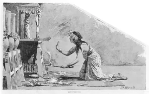 Ancient Prints: Funeral rites for a cat