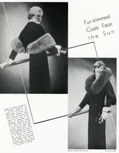 Wool Prints: Fur-trimmed coats 1933