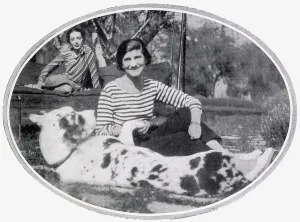 French Prints: Gabrielle Coco Chanel pictured at her villa