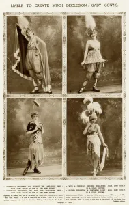 Revues Prints: Gaby Deslys and her gowns by Drian 1913