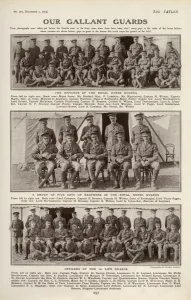 Regiment Prints: Our Gallant Guards featured in The Tatler, December 1914