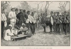 Drum Prints: Gambian native chief