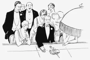 Night Life Prints: Gambling in a casino, 1927