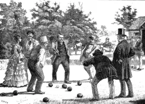 Result Prints: A Game of Bowls, England, c. 1872