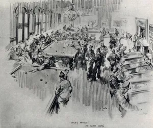 Table Prints: The Games Room, or Penny Arcade at the American Red Cross Club, Rainbow Corner