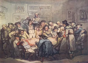 Eighteenth Prints: The Gaming Room by Thomas Rowlandson