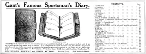 Goods Prints: Gants Famous Sportsmans diary
