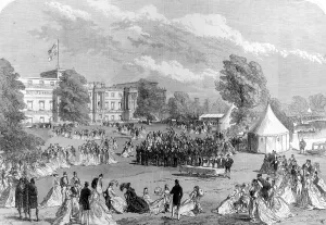 Buckingham Prints: Garden Party at Buckingham Palace, London, 1868