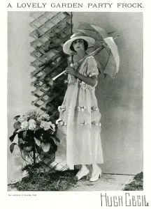 Frocks Prints: A garden party frock by Lucile, 1920