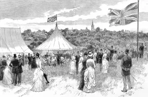 1885 Prints: Garden Party on Hampstead Heath, 1885
