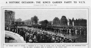 Armed Prints: The garden party to V. C.s at Buckingham Palace