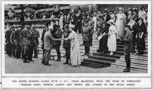 Armed Prints: The garden party to V. C.s at Buckingham Palace